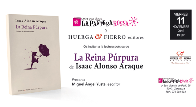 Isaac Alonso presenta La Reina Púrpura